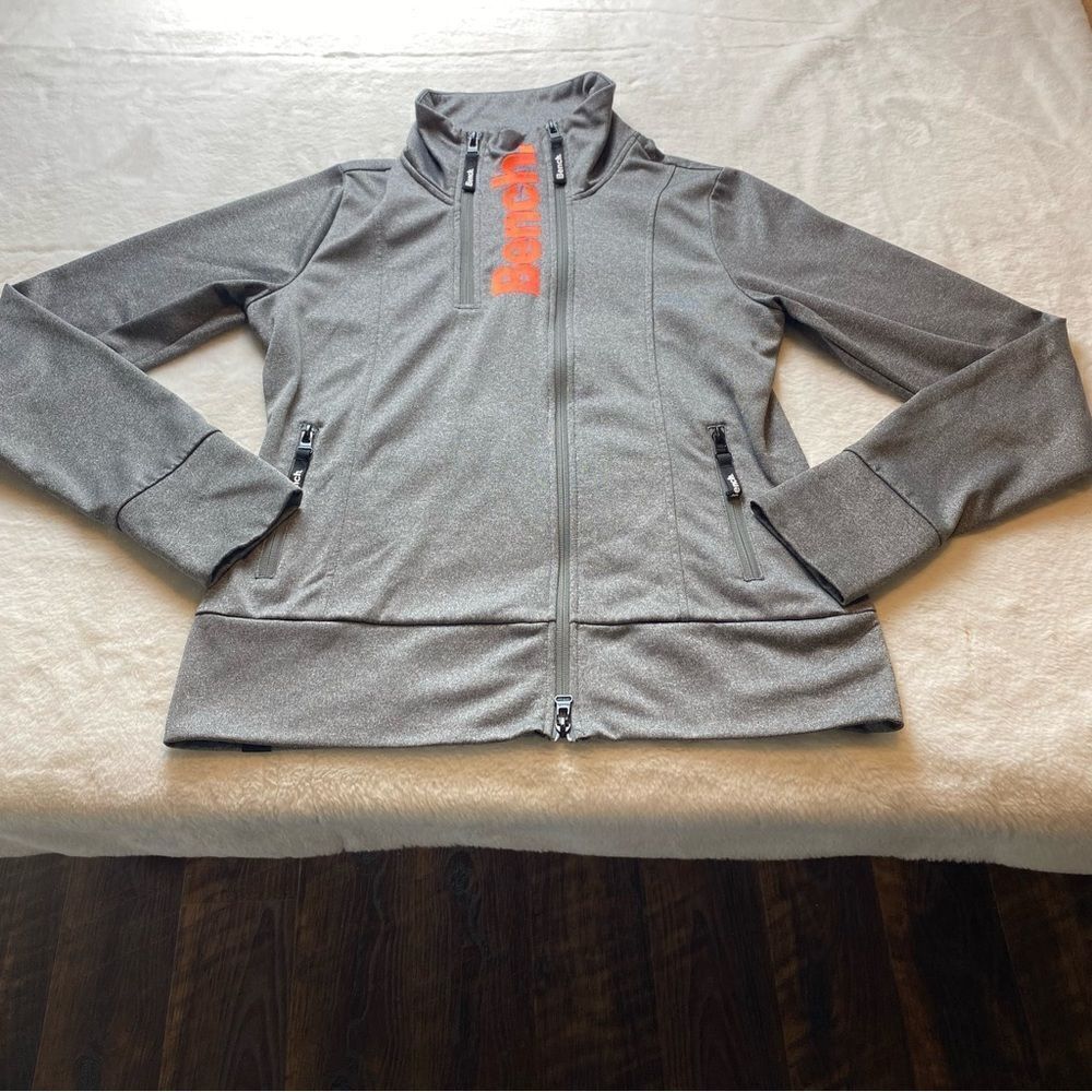 Bench Gray Front Zip Jacket Size Large